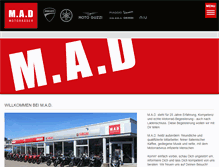 Tablet Screenshot of mad-motorrad.de